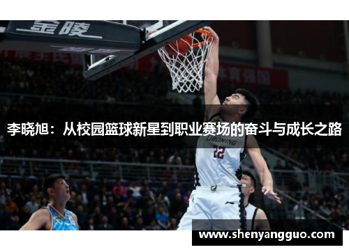 李晓旭：从校园篮球新星到职业赛场的奋斗与成长之路